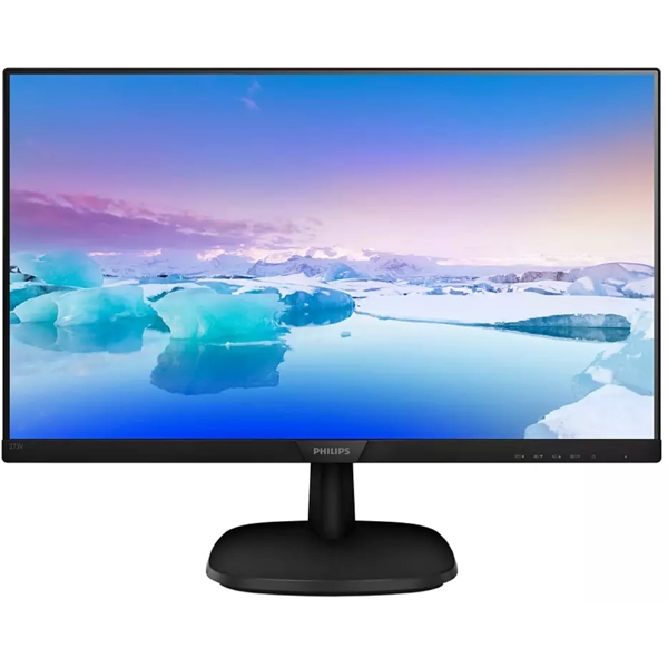 მონიტორი Philips 273V7QDAB/01, 27", Monitor, FHD, IPS, VGA, DVI-D, HDMI, Black