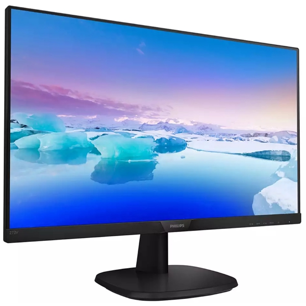 მონიტორი Philips 273V7QDAB/01, 27", Monitor, FHD, IPS, VGA, DVI-D, HDMI, Black