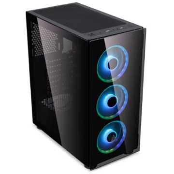 Golden Field 1099B, Computer Case, MidT, Micro ATX, ATX, ITX, USB 3.0, USB 2.0, USB Type-C, 3.5mm, Black