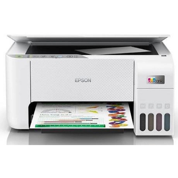 პრინტერი Epson C11CJ67414 EcoTank L3256, MFP, A4, Wi-Fi, USB, White