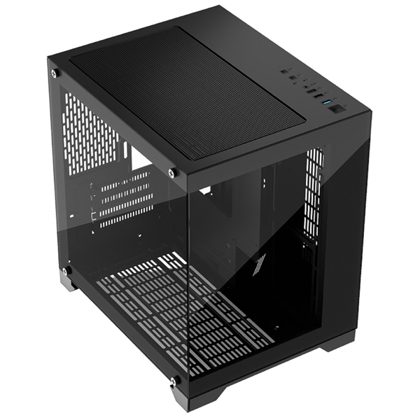 1STPlayer MV5-T, Computer Case, MiniT, M-ATX, ITX, 2xUSB 3.0, USB 2.0, Black