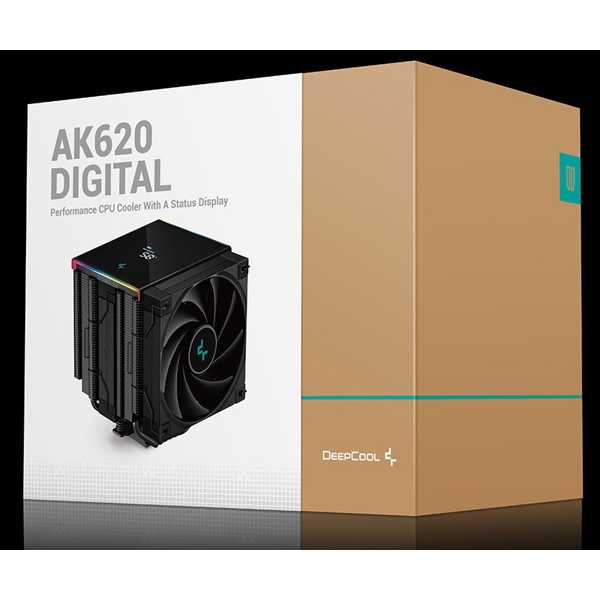 ქულერი DeepCool AK620 DIGITAL, 120mm, 1850RPM, Cooler, Black