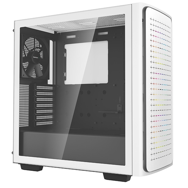 DeepCool CK560 WH, Computer Case, MidT, Mini-ITX, Micro-ATX, ATX, E-ATX, 2xUSB 3.0, USB-C, White