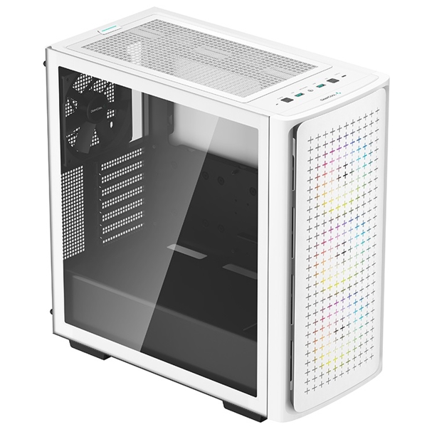 DeepCool CK560 WH, Computer Case, MidT, Mini-ITX, Micro-ATX, ATX, E-ATX, 2xUSB 3.0, USB-C, White