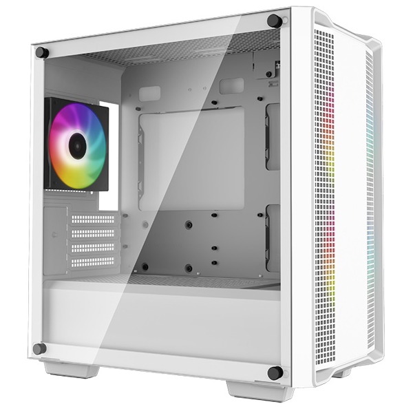 DeepCool CC360 WH ARGB, Computer Case, Mini-ITX, Micro-ATX, USB 3.0, USB 2.0, White