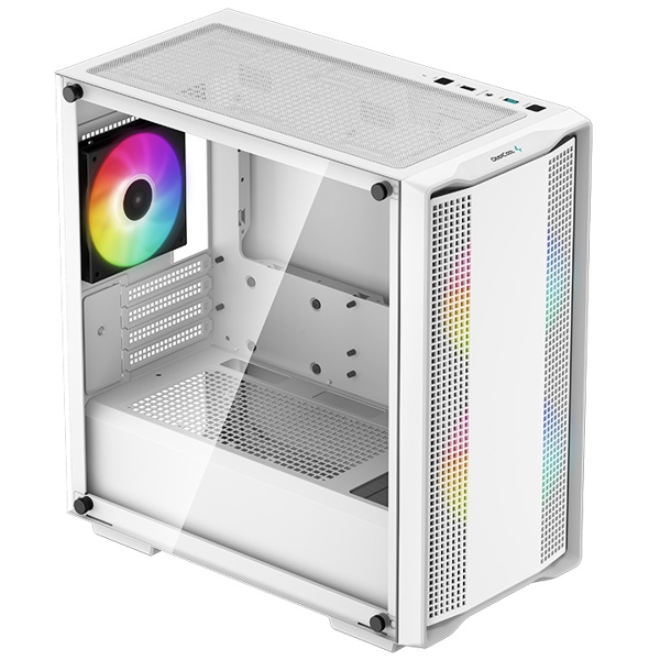 DeepCool CC360 WH ARGB, Computer Case, Mini-ITX, Micro-ATX, USB 3.0, USB 2.0, White