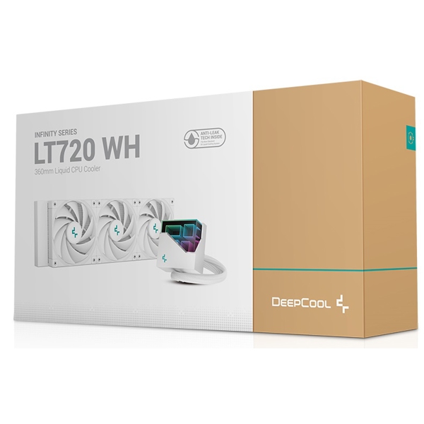 ქულერი DeepCool LT720 WH, LED, 120mm, 2250RPM, Cooler, White