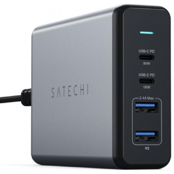 დამტენი Satechi ST-TC108WM-EU, 108W, USB, USB-C, Gray