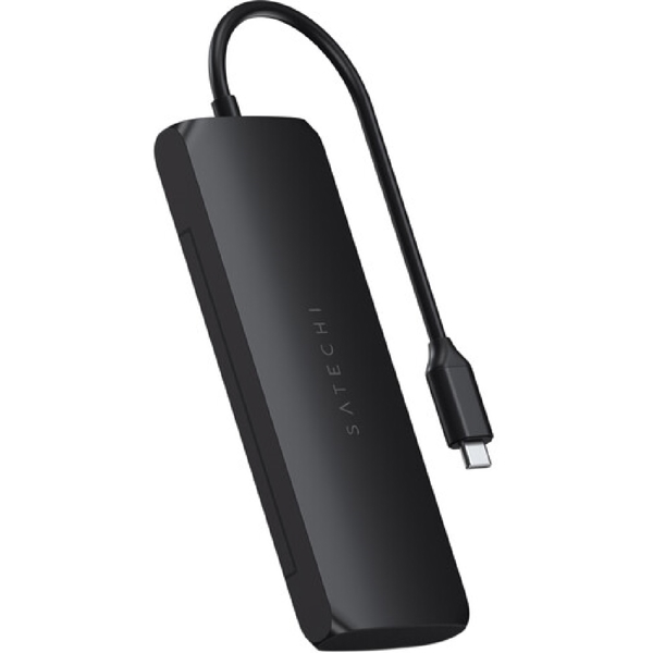 Satechi ST-UCHSEK, 4-in-1, USB-C, USB-A, HDMI, Hub, Black