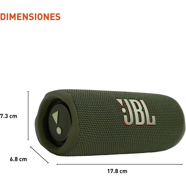 დინამიკი JBL JBLFLIP6GREN Flip 6, 30W, Wireless, Bluetooth, IP67, Speaker, Green