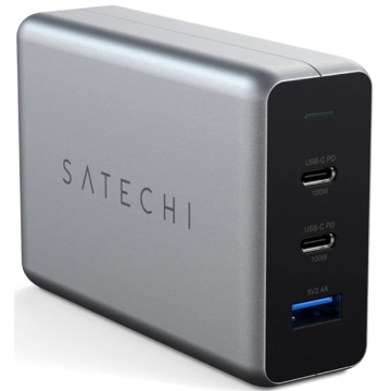 დამტენი Satechi ST-TC100GM-EU, 100W, USB, USB-C, Gray