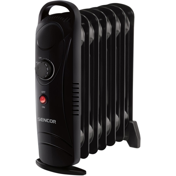 ზეთის რადიატორი Sencor SOH 2107BK, 700W, 20m², Oil Radiator, Black