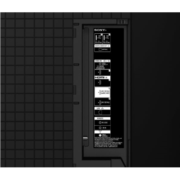 Sony XR55A80L Bravia, 55", 4K UHD, Smart TV, Android TV, USB, HDMI, LAN, BT, WIFI, Black