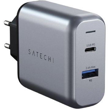 Satechi ST-MCCAM-EU, 30W, USB 3.0, USB-C, Gray