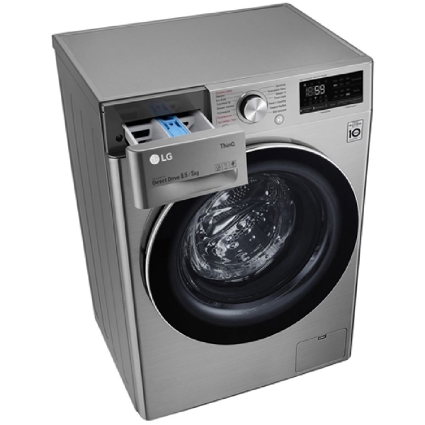 LG F-2V5GG9T, 8.5Kg, A, 1200Rpm, 53Db, Washing Machine, Grey