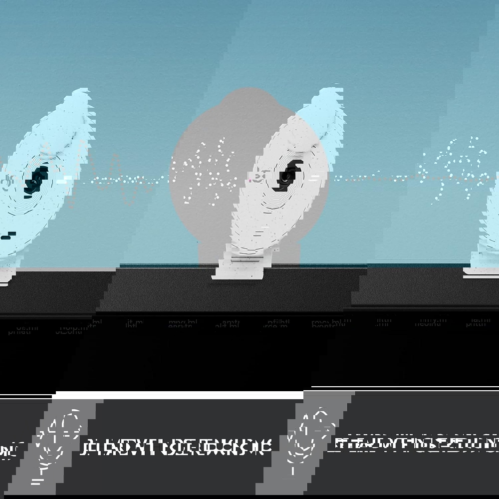 Logitech 960-001442 Brio 300, 2MP, Built-in Microphone, Webcam, White