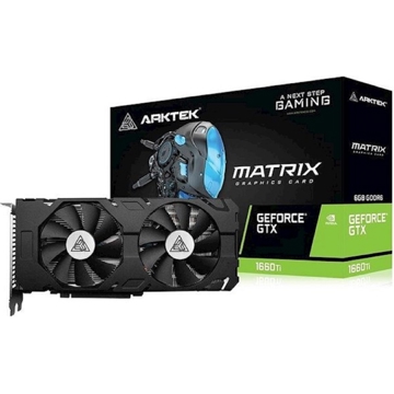 Arktek AKN1660TiD6S6GH1 GeForce GTX1660Ti, 6GB, 192bit, HDMI, DP, DVI, Black