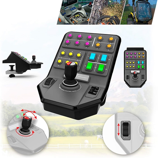 სათამაშო კონტროლერი Logitech 945-000014 G Saitek Farm, Panel Control Deck, Black