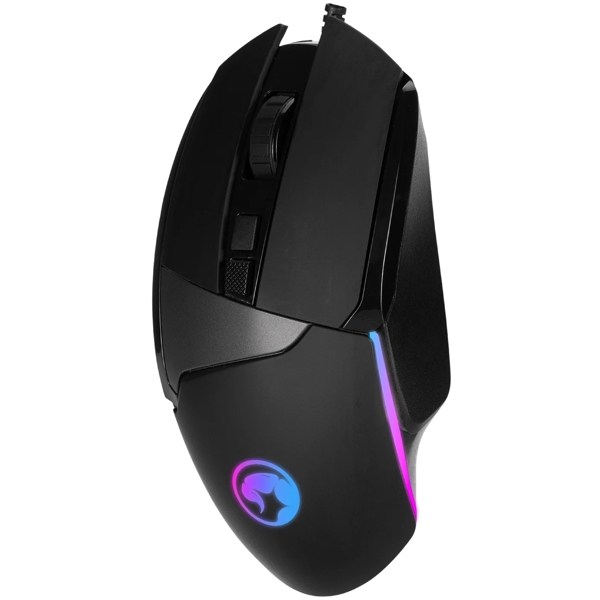 Marvo M411, Wired, USB, RGB, Gaming Mouse, Black