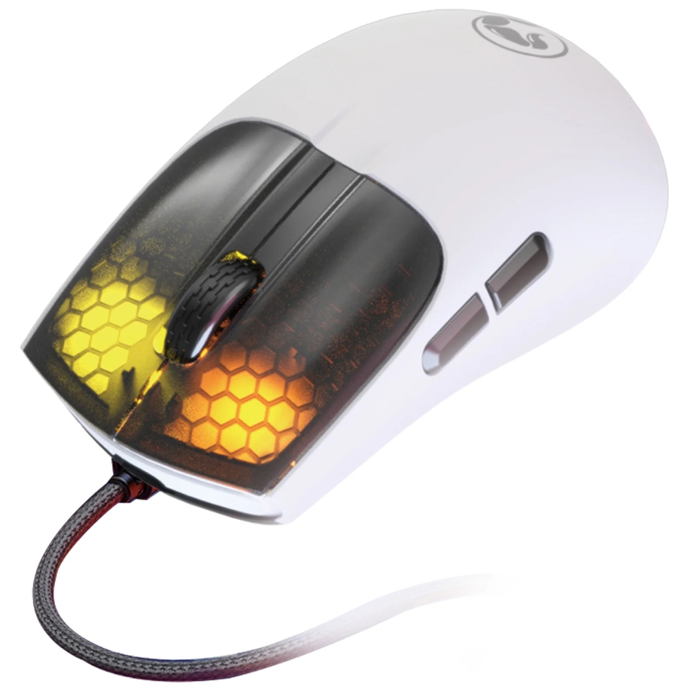 მაუსი Marvo M727, Wired, USB, RGB, Gaming Mouse, White