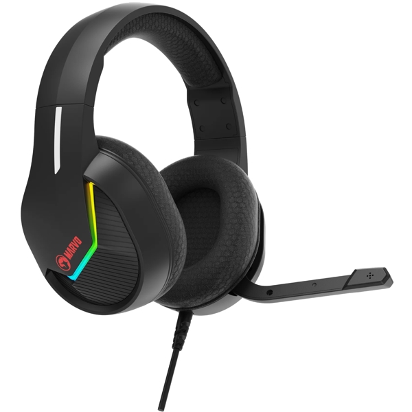 ყურსასმენი Marvo H8618 BK Gaming Headset, Wired, RGB, USB, Black