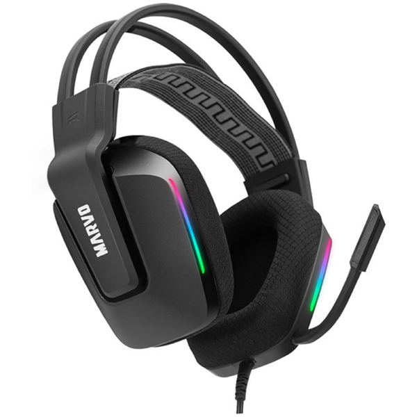 ყურსასმენი Marvo H8619, Gaming Headset, Wired, USB, 3.5mm, Black