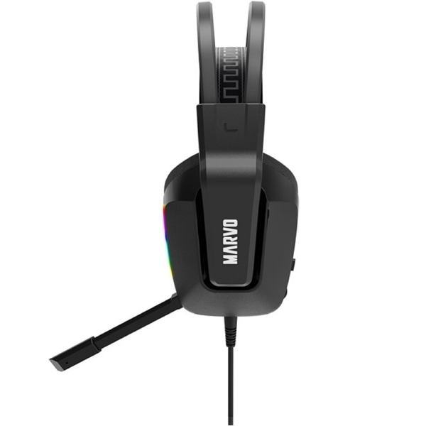 ყურსასმენი Marvo H8619, Gaming Headset, Wired, USB, 3.5mm, Black