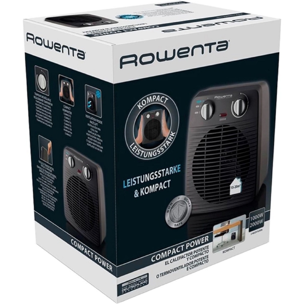 თბოვეტილატორი Rowenta SO2210F0, 2000W, Fan, Black