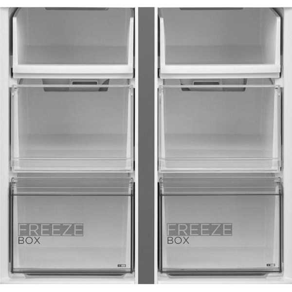 Midea MDRM691MIE46, 568L, A+, No Frost, Refrigerator, Silver