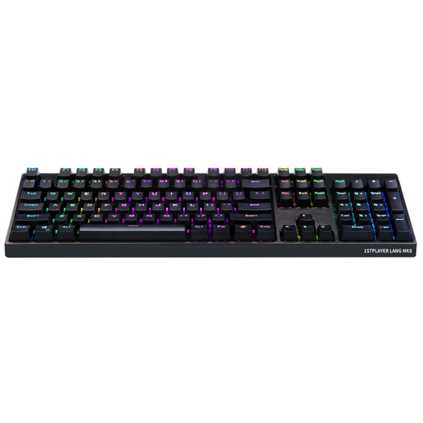 1STPlayer MK8-TITAN-GT-Red Lang, Wired, Type-C, Gaming Keyboard, Black