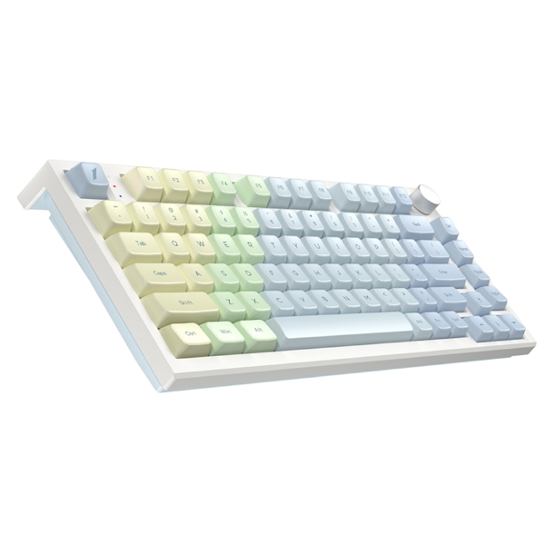 1STPlayer GT-SLPro/SW Clear Gi80, Wireless, Type-C, 2.4G, Bluetooth, Gaming Keyboard, White