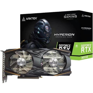 Arktek AKN3050D6S8GH1 GeForce RTX3050, 8GB, 128bit, HDMI, DP, Black