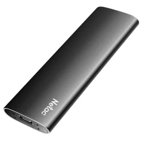 Netac NT01ZSLIM-250G-32BK Z SLIM, 250GB, External SSD, 1.8", USB-C, Black