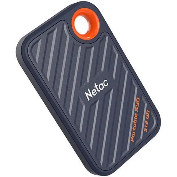 Netac NT01ZX20-512G-32BL ZX20, 512GB, External SSD, 2.5'', USB, Blue/Orange