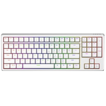 კლავიატურა 1STPlayer GA87 Gasket, Wired, USB, Gaming Keyboard, White