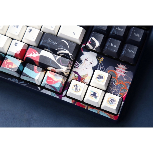 Varmilo VPE87 Chang'e, Cherry Mx Red, Wireless, USB, Bluetooth, Gaming Keyboard, Blue