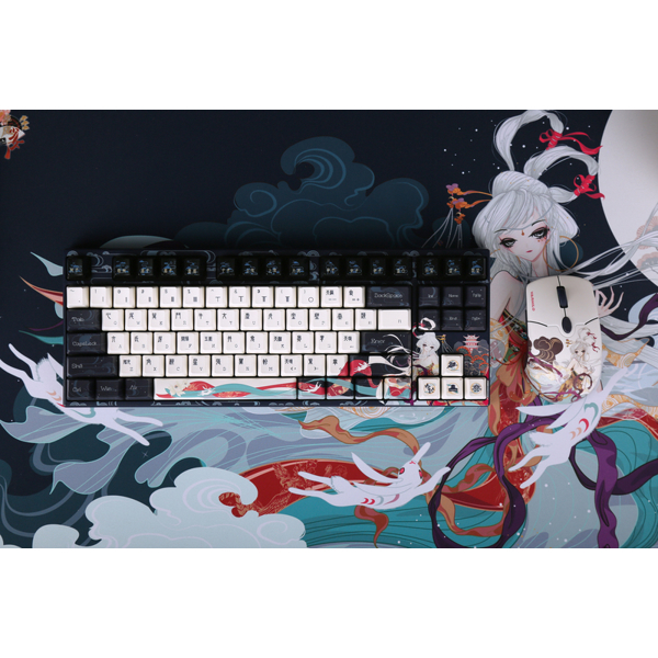 Varmilo VPE87 Chang'e, Cherry Mx Red, Wireless, USB, Bluetooth, Gaming Keyboard, Blue