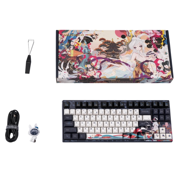 Varmilo VPM87 Chang'e, EC V2 Sakura, Wired, USB, Gaming Keyboard, Blue