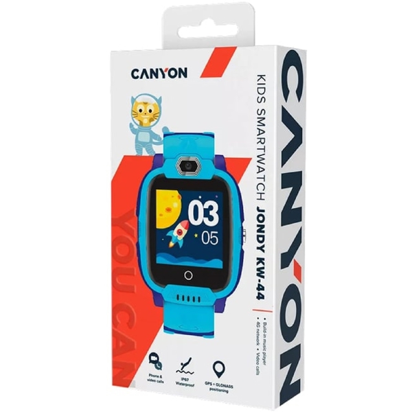 Canyon CNE-KW44BL, 1.44", Smart Watch, Blue