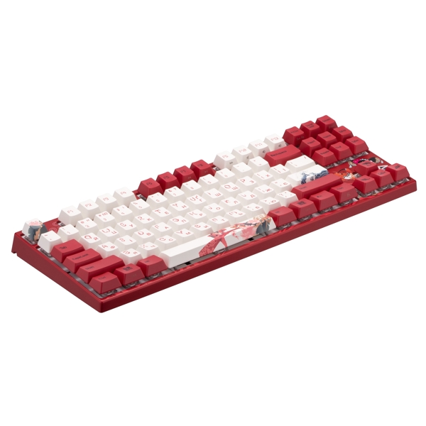 კლავიატურა Varmilo VEM87 Koi, EC V2 Rose, Wired, USB, Gaming Keyboard, Red