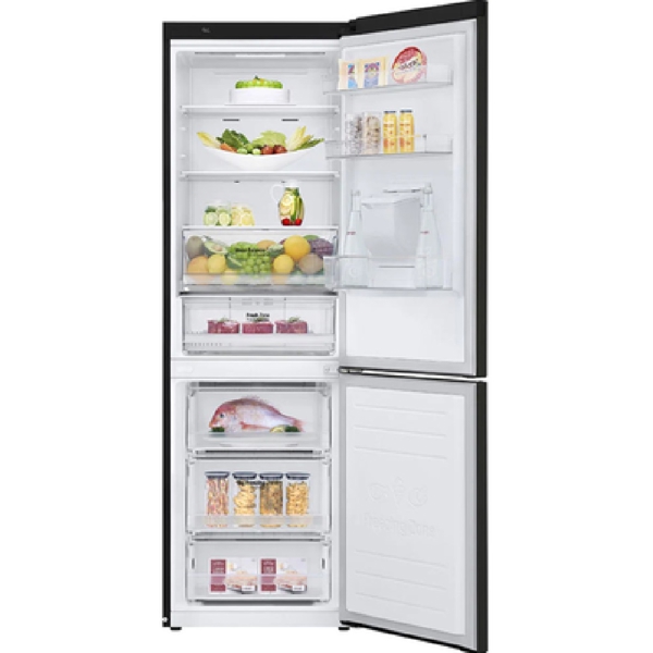 მაცივარი LG GBF61BLHMN, 340L, E, No Frost, Refrigerator, Black