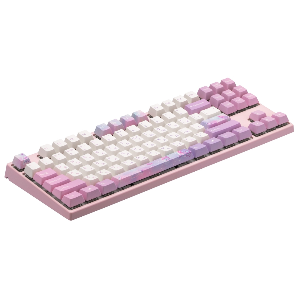 კლავიატურა Varmilo VED87 Dreams On Board, Cherry Mx Brown, Wireless, Bluetooth, USB, Gaming Keyboard, Pink