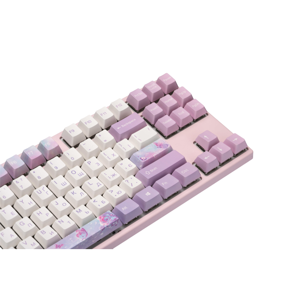 Varmilo VED87 Dreams On Board, Cherry Mx Brown, Wireless, Bluetooth, USB, Gaming Keyboard, Pink