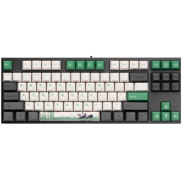 კლავიატურა Varmilo VEM87 Panda, R2 EC V2 Ivy, Wired, USB, Gaming Keyboard, Black/Green