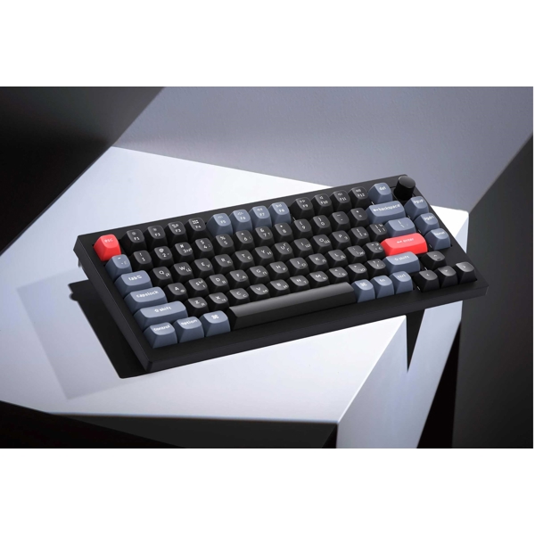 კლავიატურა Keychron V1C3, Gateron G PRO Brown, Wired, USB, Keyboard, Black