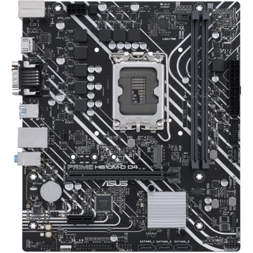 Asus H610M-D D4 Prime, LGA 1700, DDR4, DIMM, 64GB