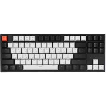 კლავიატურა Keychron C1H3, HotSwap Gateron RGB Brown, Wired, USB, Gaming Keyboard, Black