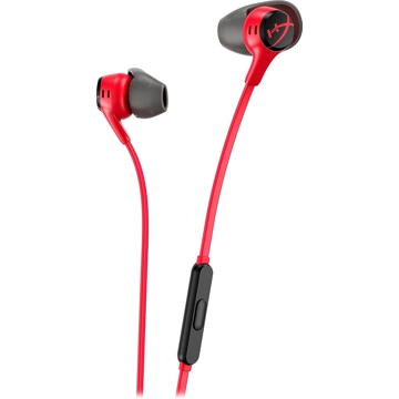 HyperX 705L8AA EarBuds II, In-Ear Headphones, Wired, 3.5mm, Black/Red