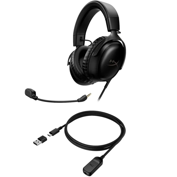 ყურსასმენი HyperX 727A8AA Cloud III, Gaming Headset, Wired, USB, 3.5mm, Black