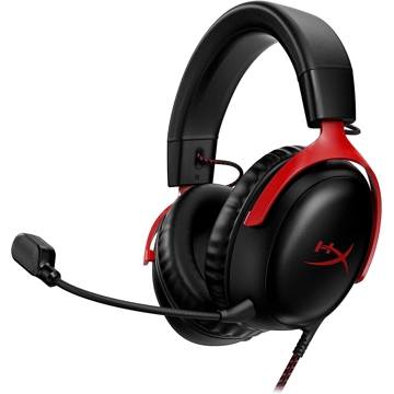 ყურსასმენი HyperX 727A9AA Cloud III, Gaming Headset, Wired, USB, 3.5mm, Black/Red